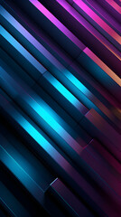 Obraz premium Digital holographic linear linear geometric abstract graphic poster background