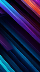 Obraz premium Digital holographic linear linear geometric abstract graphic poster background