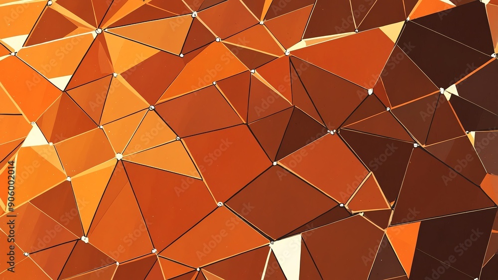 Wall mural orange diamond pattern texture retro abstract background illustration art design backdrop copy space