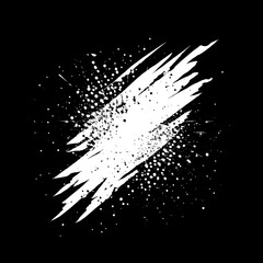 Abstract Torn Monochrome Halftone Background