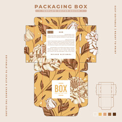 branding box packaging template design 53