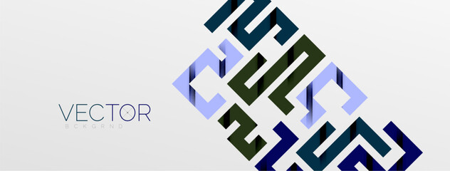 Color bend lines with shadow texture effect. Vector Illustration For Wallpaper, Banner, Background, Card, Book Illustration, landing page