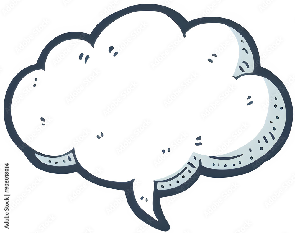 Poster cloud speech bubble icon vector. generative ai