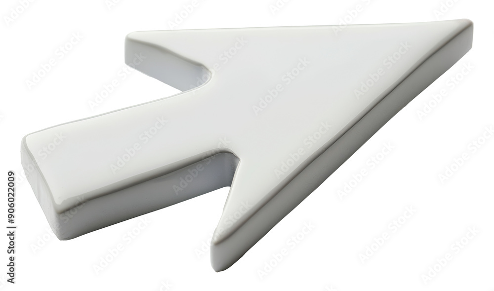 Poster white computer mouse cursor key isolated on transparent background