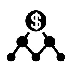 Business diagram icon vector illustration graphic design