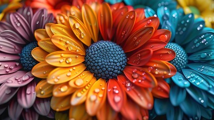 Colorful floral Mandala