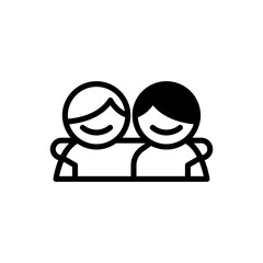 Fototapeta premium Friendship icon vector illustration graphic design