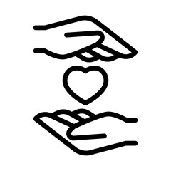 Lover icon in thin line style vector illustration graphic design