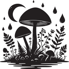 Mushroom vector illustration