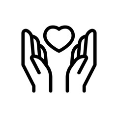 Lover icon in thin line style vector illustration graphic design