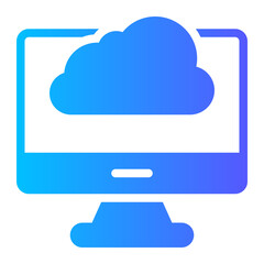 cloud gradient icon