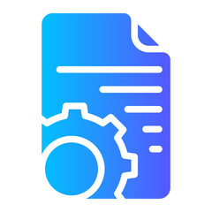 Fototapeta premium file gradient icon