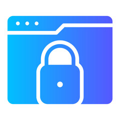 lock gradient icon