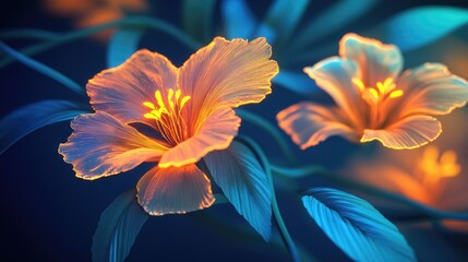 Obraz premium Colorful Paper Cut Flowers with Intricate Details and Designs