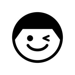 Smiley face icon vector illustration graphic design