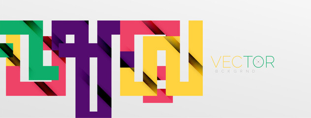 Color bend lines with shadow texture effect. Vector Illustration For Wallpaper, Banner, Background, Card, Book Illustration, landing page