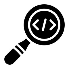 searching glyph icon