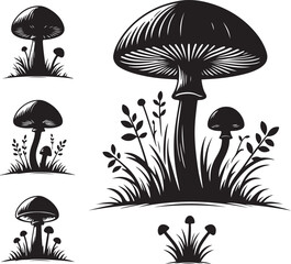 Mushroom vector illustration