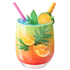 Fototapeta premium Cocktail drink transparent background