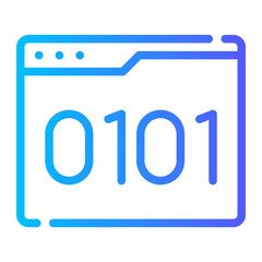 coding gradient icon