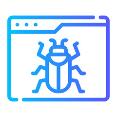 bug gradient icon