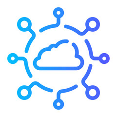 network gradient icon