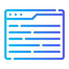 Obraz premium window gradient icon