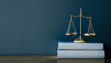 Scales of Justice on Law Books: A Symbol of Law, Justice, and Legal Proceedings