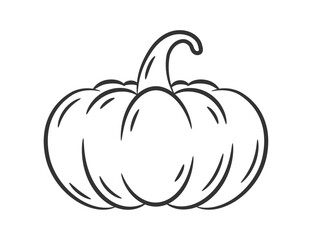 Silhouette of a pumpkin, vector eps10 illustration