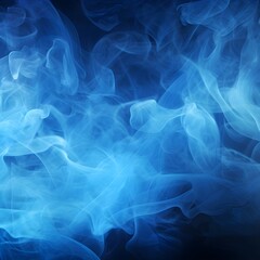 Fototapeta premium Blue smoke abstract background texture