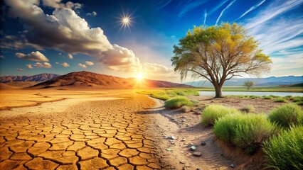 landscape in the desert