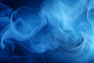 Fototapeta premium Blue smoke abstract background texture