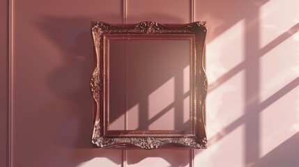 Elegant and luxury photo frames with 3 dimension effect, Ai generated for ads