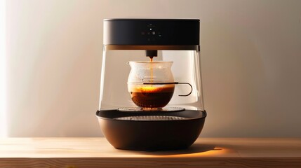Write a coffee-themed short story featuring a magical coffee machine that grants wishes with each cup brewed