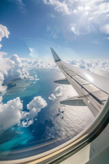 view from airplane window