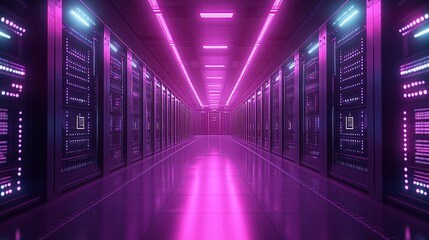 Fototapeta premium High-Tech Data Corridor