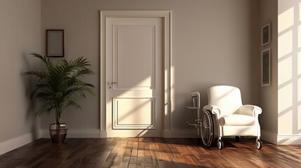 How can doorways and hallways be modified to improve accessibility in a home?