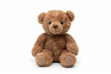 Obraz premium Bear plushie doll isolated on white background