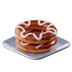 3D Donut Illustration