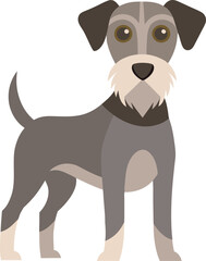 Fototapeta premium illustration flat design dog vector pet
