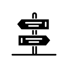 Directional Sign board icon design