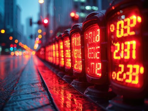 Red warning light on a financial dashboard, symbolizing imminent debt crisis