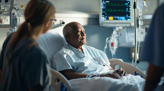 A happy elderly patient 