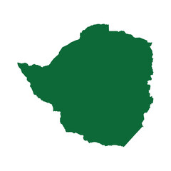 zimbabwe country map icon