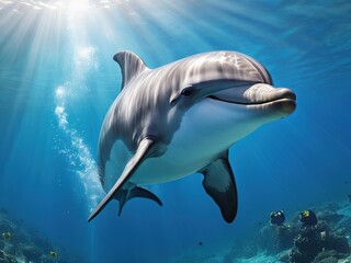 Fototapeta premium dolphin in the sea
