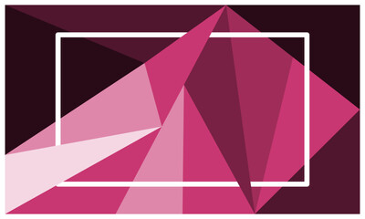 Maroon polygonal background with empty space for wallpaper, banner, advertisement, business presentation