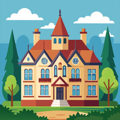 Naklejka premium Manor art vector