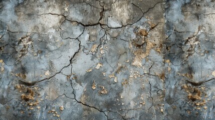 Obraz premium A textured background featuring a rough, concrete surface with cracks and weathered details, providing a gritty and industrial look for urban-themed designs
