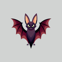 A cartoon image of a bat