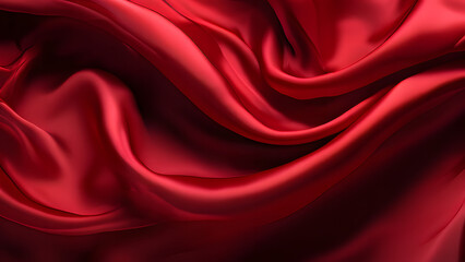 Obraz premium red soft silk cloth background
